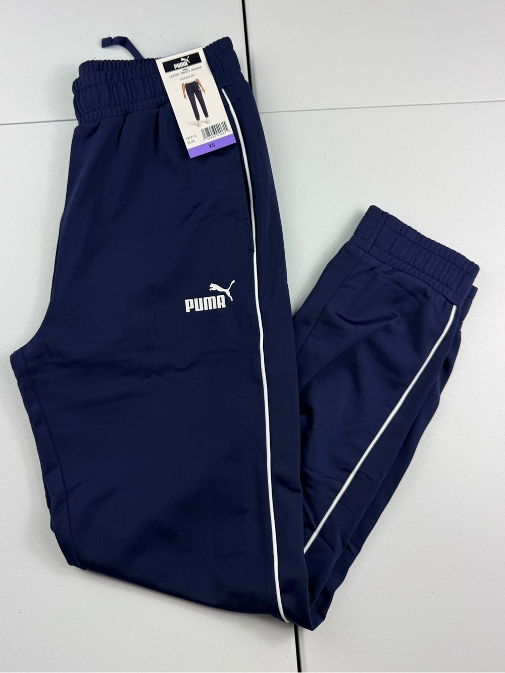 PUMA Navy Track Tricot jogger pants New